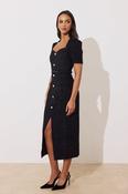 Harriet Sparkle Tweed Dress Black image