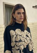 Isobel Knit Jumper Black/Cream