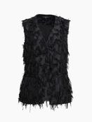 Raffy Textured Waistcoat Black image