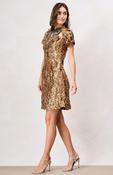 Lux Sequin Mini Dress Gold image
