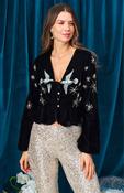 Glacia Velvet Top Black image
