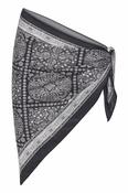 Apaili Silk Scarf Black/White
