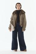 Brandy Belted Bomber Khaki image