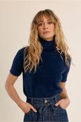 Amy Fluffy Knit Blue Denim image