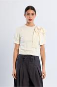 Freya Bow Knit Cream image