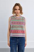 Sarah Knitted Gilet Multi image