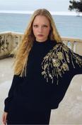 Ingrid Sequin Knit Navy Blue image