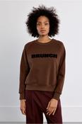 Brunch Logo Sweater Chocolate image