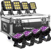 BeamZ Pro StarColor72 8-Light Outdoor Wash Lighting Package with FL72 Flightcase