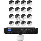 Café/Retail Speaker Package - 16 x 5" Ceiling Speakers &amp; Amp image