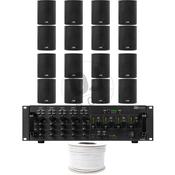 Café/Retail Speaker Package - 16x Wall Speakers &amp; Amp