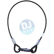 Showgear Safety cable 6 mm - Black wire BGV-C1