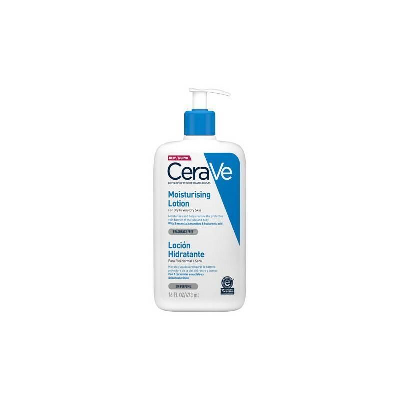 CeraVe Moisturising Lotion Size 473ml for Dry to Very Dry Skin, Fragrance Free, with Ceramides & Hyaluronic Acid