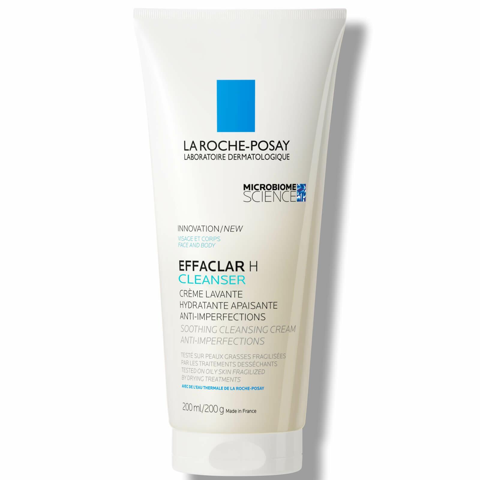La Roche-Posay Effaclar H Iso-Biome Cleanser 200ml for Sensitive, Oily & Acne-Prone Skin. Image Features: Soothing Cleansing Cream, Anti-Imperfections, Hydrating
