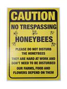 Sign: Caution No Trespassing