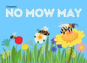 Sign: No Mow May (Blue)