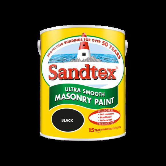 Sandtex Microseal Smooth Masonry Black 1L in Donegal GetLocal Ireland