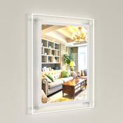 Wall Mounted Bevelled Edge Illuminated LED Light Panel Kits - Douglas Displays Limited