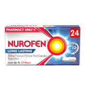 Nurofen Long Lasting Ibuprofen 300Mg Prolonged Release Capsules 24 image