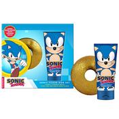 Sonic Bath Fizzer Gift Set 150ml Shower Wash &amp; Gold Bath Fizzer