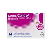 Losec Control 20Mg Gastro Resistant Tablets (14) image