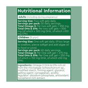 Optiyou Algae Omega-3 DHA + EPA 60 Vegan Softgels