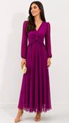 A3258 Valentina Mauve Corset Pleat Dress image