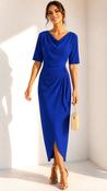 A3182 Una Royal Drape Dress image