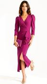 A3044 Magenta Beryl Midi Dress image