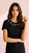 A3224 Black Butterfly Top image