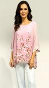 A3098 Pink Chiffon Floaty Top image
