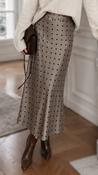 A3244 Pewter Dotty Satiny Skirt image