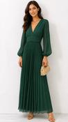A3252 Chelle Green Pleated Dress image