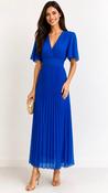 A3256 Royal Floaty Sleeve Pleat Dress image