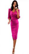 A2485 Tricia Magenta Pencil Dress image