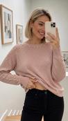 A3249 Rhinestone Fine Knit Sweater image