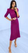 4-A2517 Daniella Magenta Kick Hem Dress