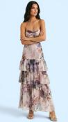 A3058 Cassie Halter Flounce Dress image