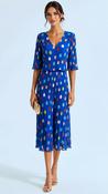 A3196 Royal Dotty Loose Top Dress