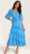 A3029 Camilla Turquoise Layered Dress image