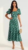A3081 Serenity Green Midi Dress image