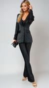 2-A2507 Velvet Sequin Trouser Suit