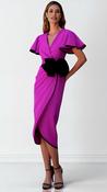 2-A2455 Cameron Magenta Wrap Style Dress image