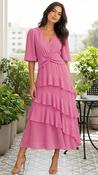 A3050 Camilla Pink Layered Dress image