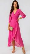 2-A2992 Ballerina Pink Dip Hem Dress image