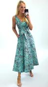 2-A2506 Moya Teal Fit &amp; Flare Dress