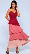 A3013 Multi Tone Ruffle Fenicia Dress image