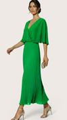 A3075 Green Cape Pleat Dress image