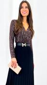 2-A2511 Julika Bronze Sequin Bodysuit