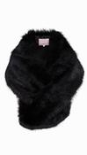 8766DD Black Fur Wrap